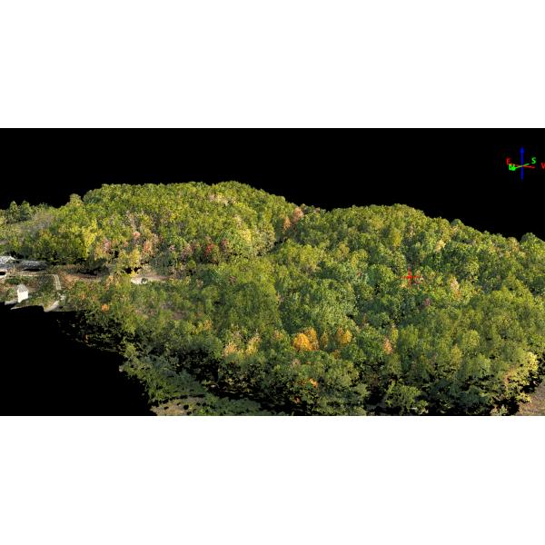 Geosun gAirHawk GS-100C LiDAR Scanning System Skyport DJI M300 Livox Avia Датчик Цветное облако точек