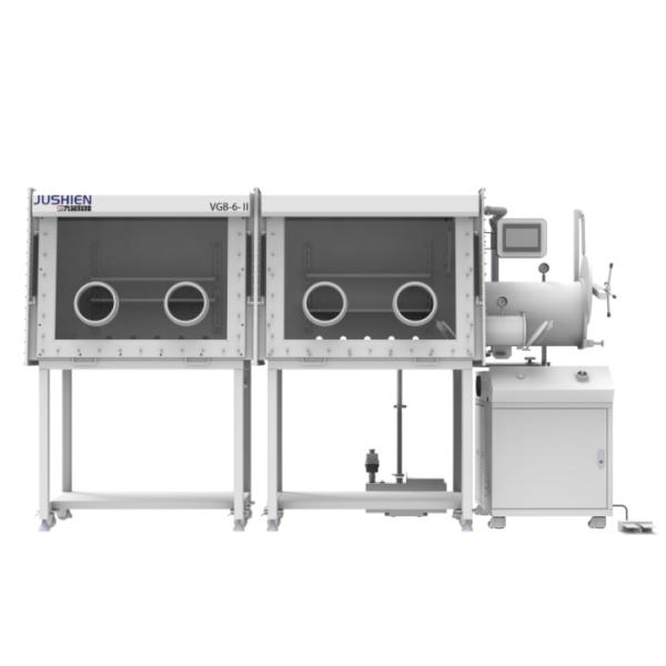 Customized PLC Automatical Controlled Glovebox Four Station Vacuum Purification System Glove Box Vacuum Chamber Glove Box For Laboratory Stainless Steel Caja De Guantes