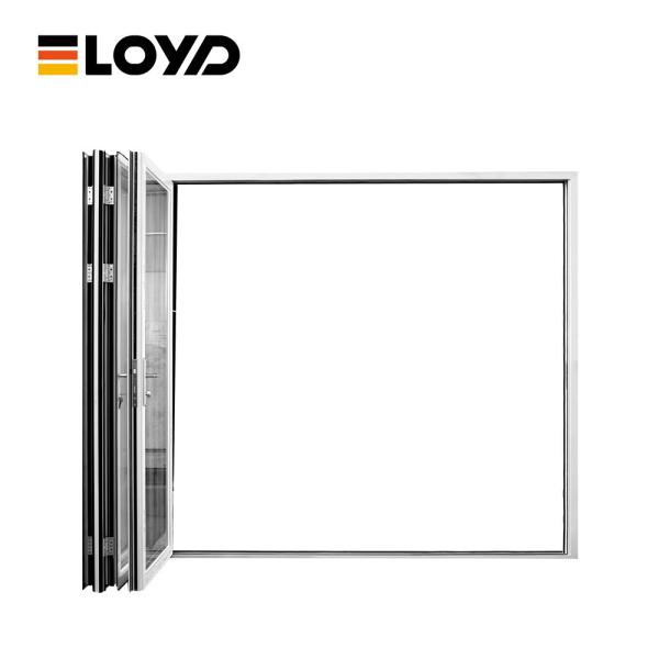 Modern Aluminum Glass Accordion Folding Patio Doors External ODM
