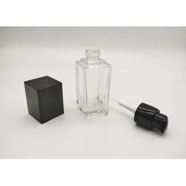 ISO Label Transparent 30ml 50ml Glass Cosmetic Bottles