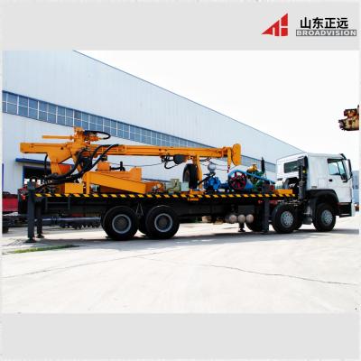 500m Compact Truck Mounted Rotary Drilling Rig 110kw Energy Saving For Construction