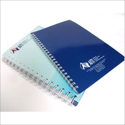 YO personnalisé liant des services d'impression faits sur commande de bloc-notes de carnet en plastique de PVC