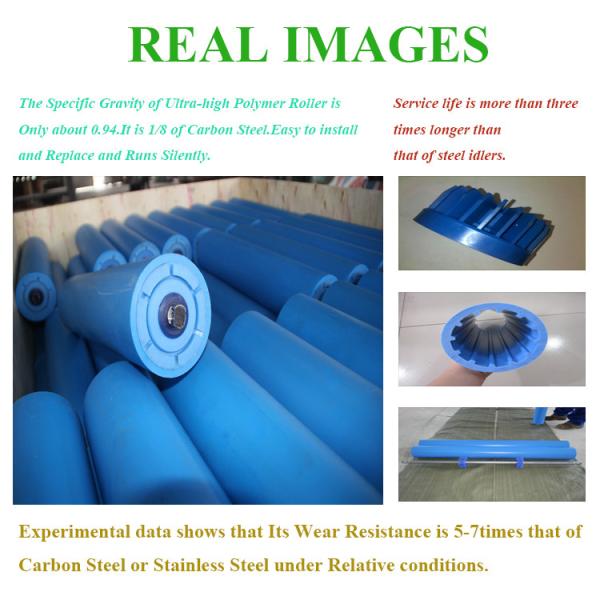 Ultra High Molecular Polymer Hdpe Conveyor Roller Dia 76mm