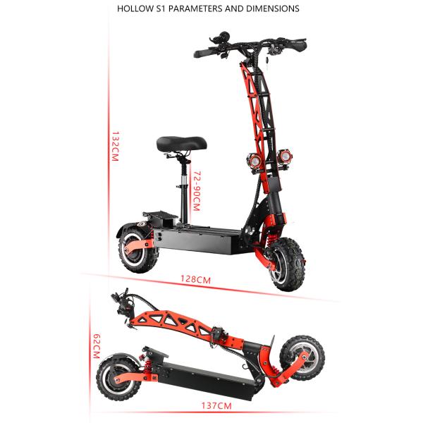 Fast Selling 5600W Scooter Max Speed 85KM/H Scooters for Adult in orange black color
