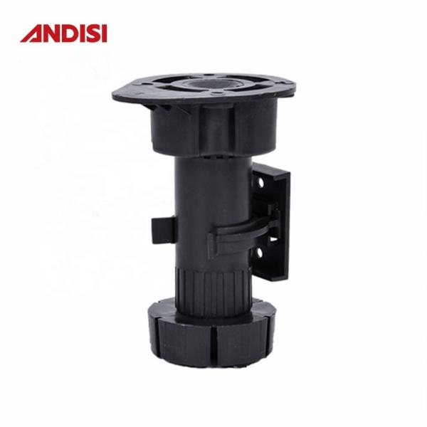 Black Finish Kitchen Cupboard Cabinet PP ABS Adjustable Height Plinth Plastic Foot Legs