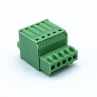 terminal de parafuso Pluggable 150V do passo de 2.5mm 2.54mm 5A HQ15EDGKD elétrico