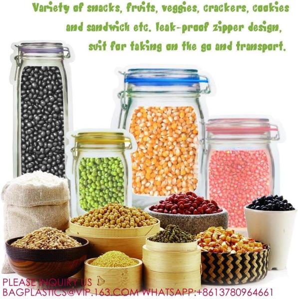 Snacks Sealed Storage Bags, Food Saver Bags Portable Christmas Cookies Nut Candies Saver