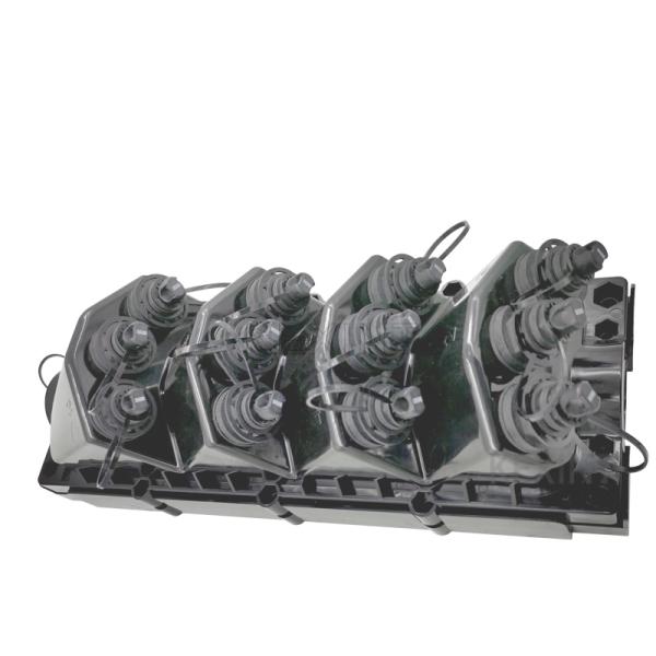 ODM делает закрытие водостойким KEXINT FTTH KXT-R-12 соединения волокна 12 портов оптически