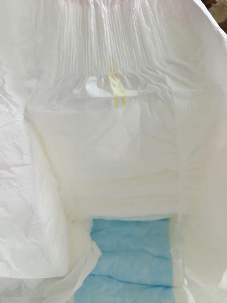 Breathabe Backsheet SAP-sumitomo ADL  Magic Velcro Tape No Glue Double Elastics On Each Side,Nonwowen Topsheet,waistband Elastic
