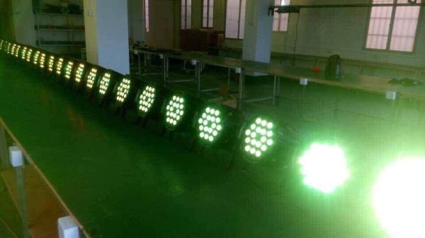 Professional Led Mini Flat Par Light 24pc×18 Led Rgb Par Can Dj Stage Dmx Lighting