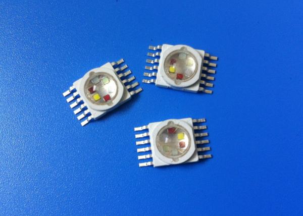 Multchip 10W High Power LED With 6 In 1 RGBWAP , Red 625NM 630K
