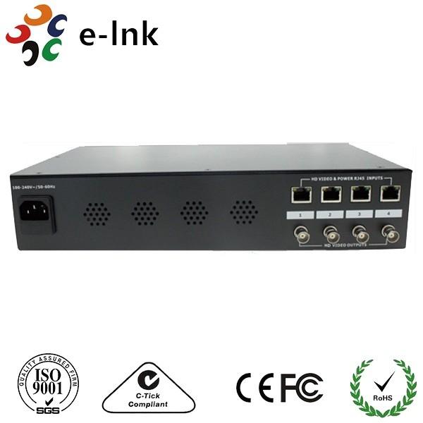 4- CHの活動的なビデオ平衡不平衡変成器、Utpのビデオ トランシーバーHD - AHD/HD - CVI/HD - TVI