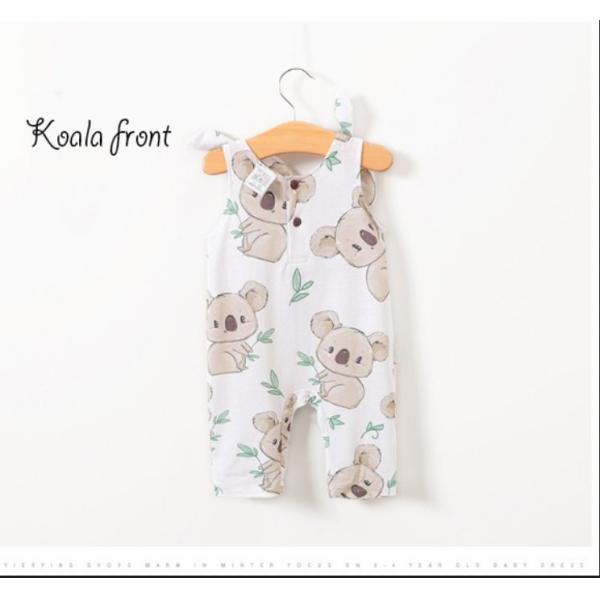 Wholesale Baby Boy Clothes Rompers Cartoon Pattern Cute Koala 100% Cotton Rompers Knit
