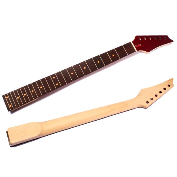 24 Fret Electric Guitar Neck for IBZ Replacement Parts Maple with Rosewood Fretboard 24 Fret Электрическая гитара шея для IBZ Части замены Кленовый с розовым фретом
