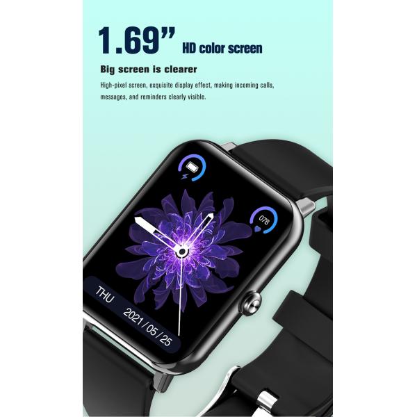 1.69Inch Fitness Tracking Smartwatch Android 4.4 IP68 Waterproof