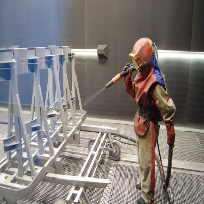 Scraper Recovery System Shot Blasting Room For Steel And Alloy Surface Cleaning