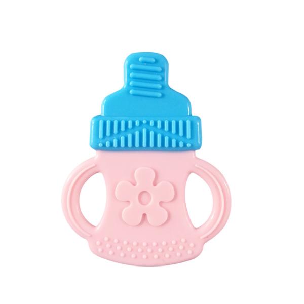 Gentle and Skin-friendly Silicone Baby Teether BPA Free Bottle Shape 6.4*8.5 cm 15g