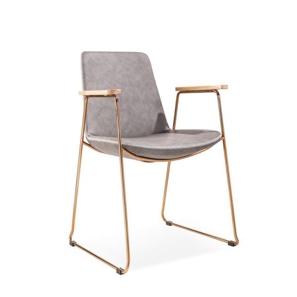 Restaurant 55x50x82cm Modern Leather Dining Chair