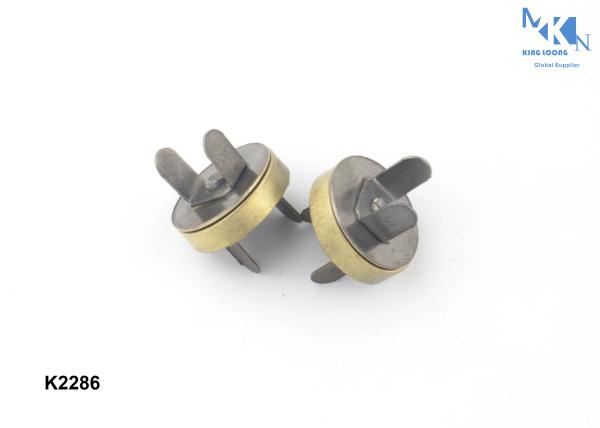 Bag Fasteners Closures , Magnetic Snap Closures For Bags Brush Anti - Brass