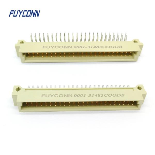 48 Pin DIN 41612 Connector PCB Angled 2 Rows Male 2*24 Pin 48 Pin 9001 Series Connector