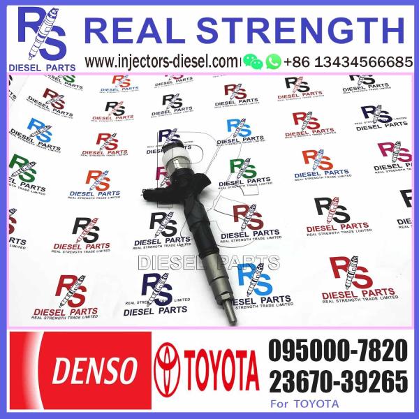 Sistemas de motor diesel de Inyectores do trilho comum os auto abastecem o injetor diesel 23670-39265 095000-7820 para Toyota 1KD-FTV