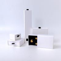 Rectangular jewellery Box Eco Friendly square paper white drawer Jewelry Box