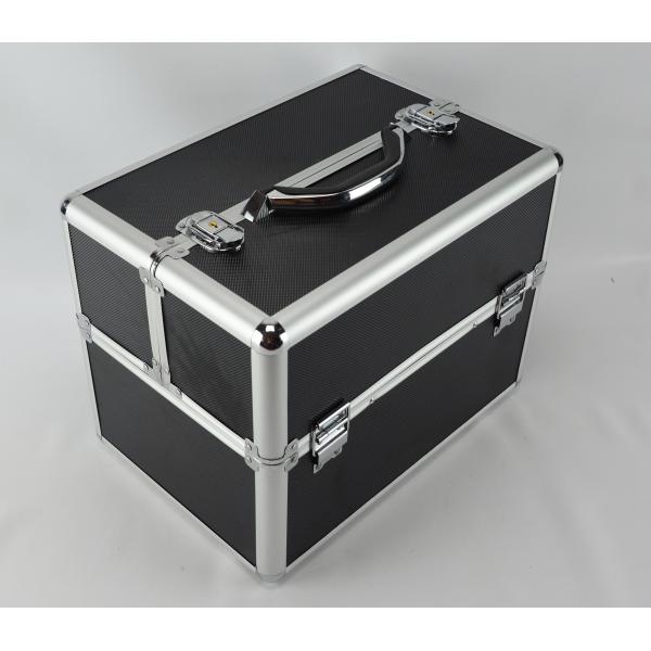 Коробка поезда макияжа Multi ABS диаманта цвета алюминиевая, случай тщеты Protable косметический