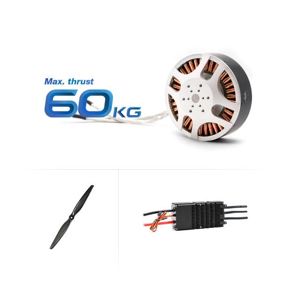 Moteur de drone sans balais 15470, poussée de 51 kg, levage lourd de 11,5 kW