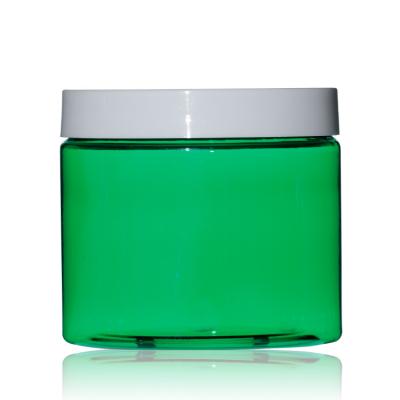 frasco cosmético vazio verde do OEM dos frascos do empacotamento plástico do ANIMAL DE ESTIMAÇÃO de 480ml 16oz