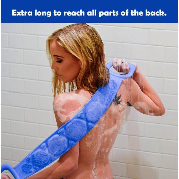 Скруббер практически безвредного силикона задний, многоразовая щетка ванны тела силикона