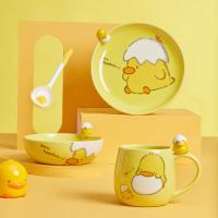 Ready To Ship In Stock Ceramic Tableware Wedding Gifts Plate Set For Home Restaurant Round Flat Fruit Vegetable Plate