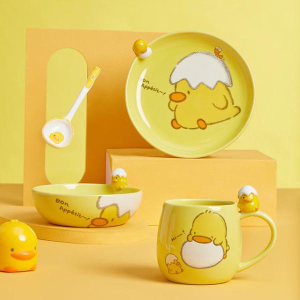 Ready To Ship In Stock Ceramic Tableware Wedding Gifts Plate Set For Home Restaurant Round Flat Fruit Vegetable Plate