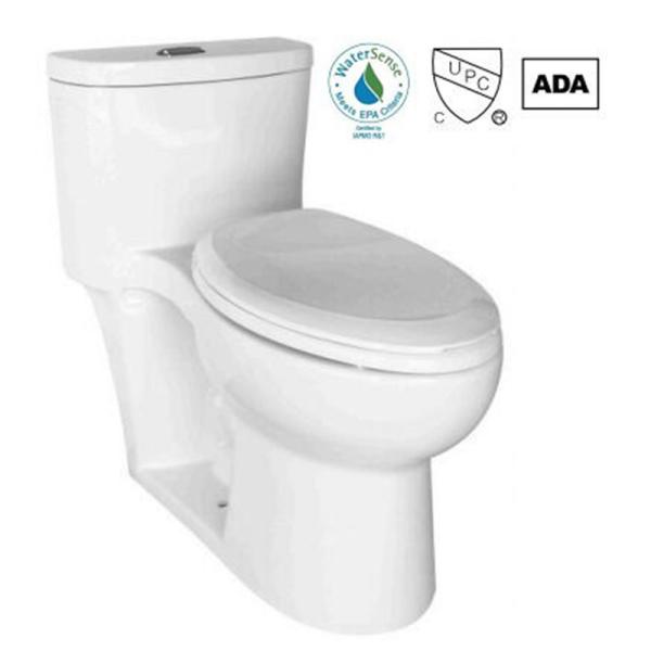 Туалет со сливом CUPC цельный обошел полно цистерну Trapway Commode 1 части