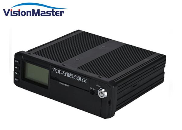 8 Channels 3G / 4G Mobile HD DVR With Display Screen Showing Status Black Color