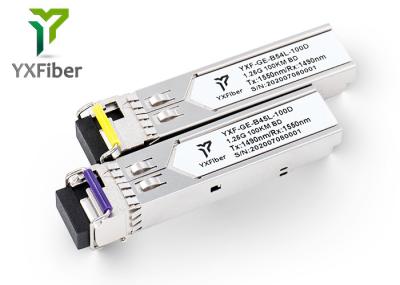 módulo ótico compatível de CISCO GLC-BX-100D GLC-BX-100U LC 1.25G SFP