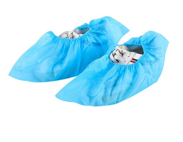 Anti Slip Disposable Shoes Cover color Blue pink Nonwoven Fabric For Hospital Clinic size customized