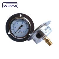 Resistência ao impacto Précise 150 Psi Hydraulic Pressure Gauge Oil 400 Bar With Front Flange