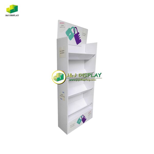 Promotional Retail Shelves Cardboard Display Stand Customized for Desks Stationery