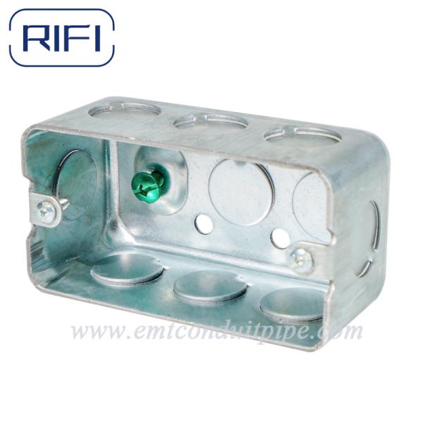 Custom Electrical Conduit Boxes Steel Box Octagon With Raised Ground Screw