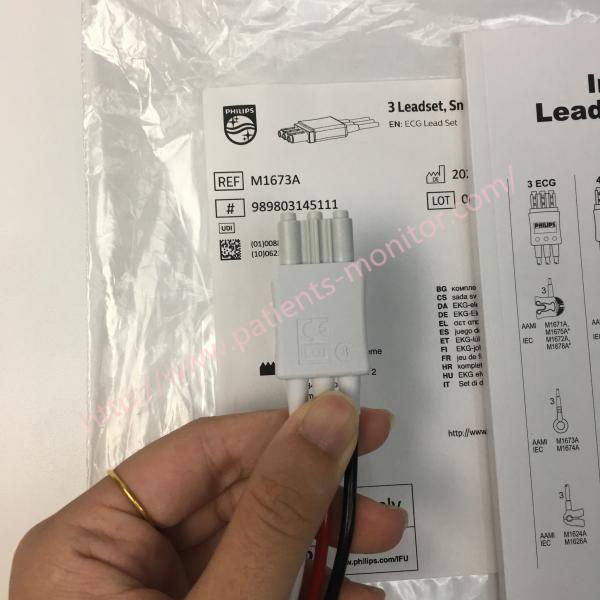 A ligação de M1673A 989803145111 philip ECG ajustou a pressão AAMI ICU de 3 Leadset