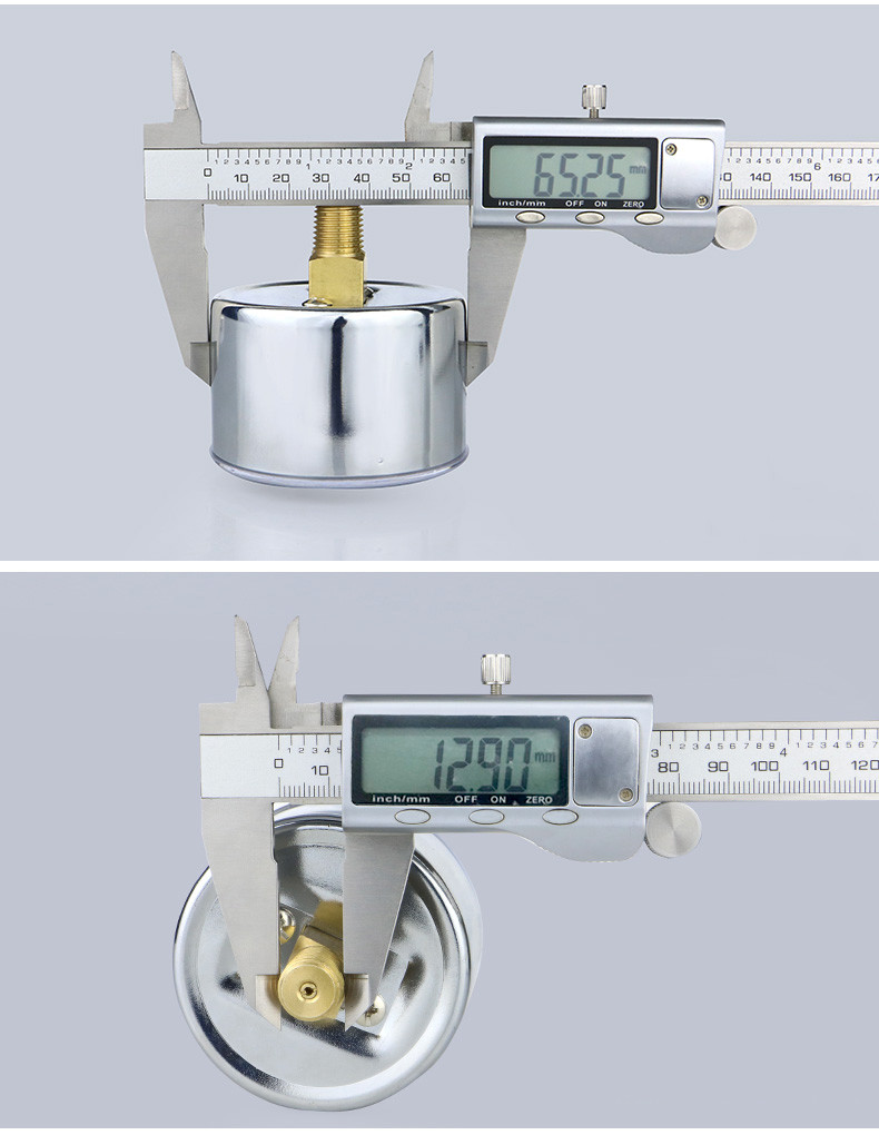 OEM Back Connection Low Pressure Gauge for Micro Pressure Measurement in mbar kPa and psi