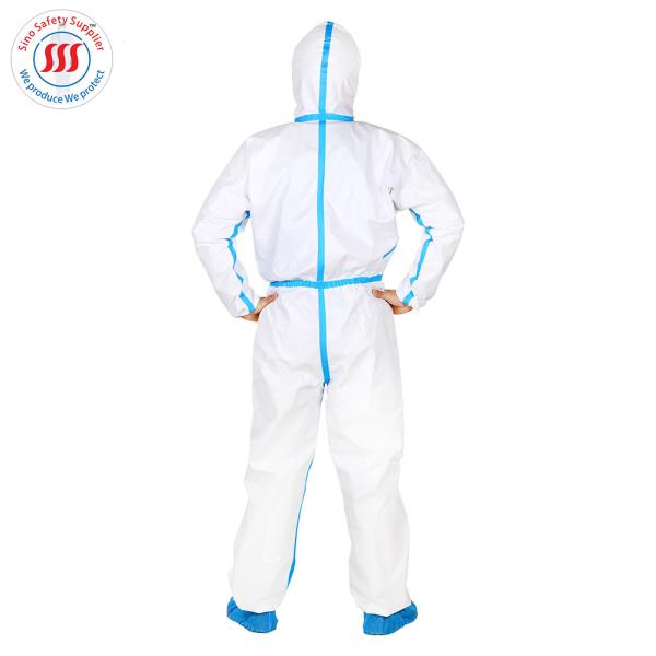 Disinfect Bio Security Type 4 Disposable Coveralls 65g SF Microporous Suit For Men Women