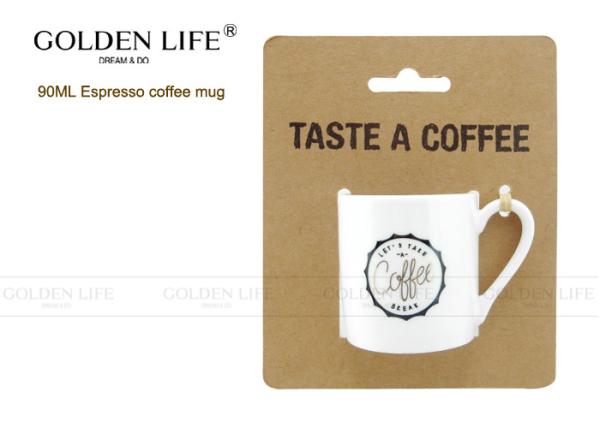 Straight Shape Espresso Coffee Mugs 90mL Capacity AB Grade D5.2xH5.4cm Size