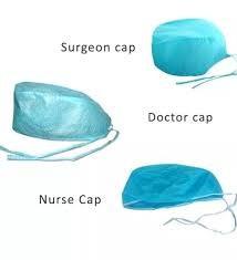 Safety Disposable Colorful Bouffant Scrub Cap 100% Polypropylene 18 21 24