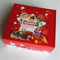 Boîte d'expédition en carton ondulé de Noël avec impression festive pour cadeaux et emballage e-commerce