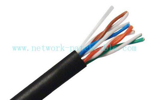 Lan Outdoor Cat6 Cable Solid Bare Copper Pass Fluke 305m/roll