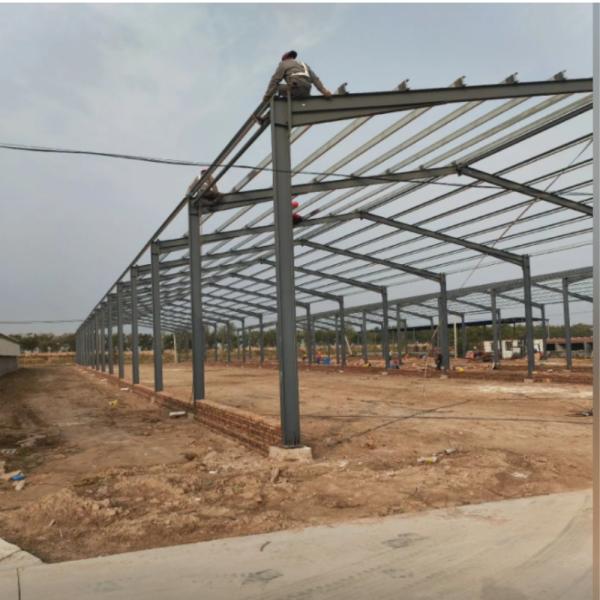 Prefabricated Galvanized Steel Structure Farm House With Large Span