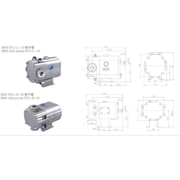 Насос лепестка шоколада мини 174PSI 3000L/H мясной закуски роторный