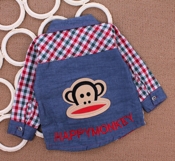 Одежды детей хлопка, 2 мальчиков Bodiness лет втулки рубашки длинней