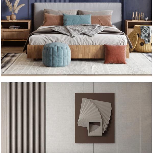 Панель гриля декоративного потолка 3D WPC деревянного на открытом воздухе 15mm круглая